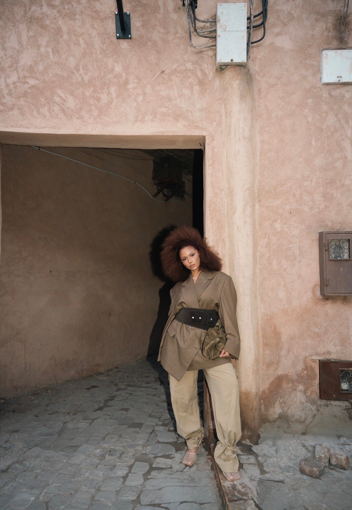 Blazer cashemire minimal camel