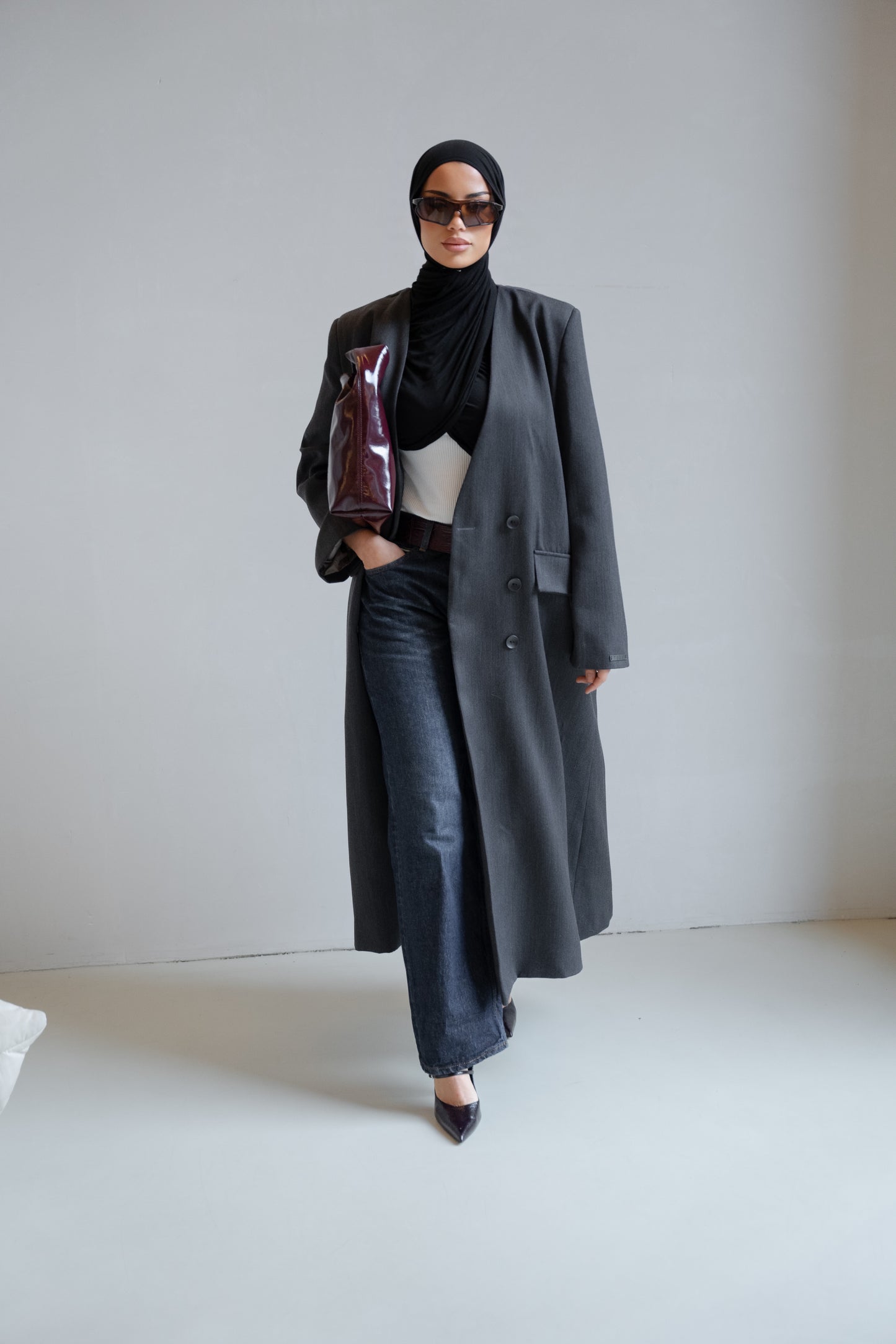 Manteau Gris sans col "Edition Limitée"