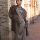 Robe en soie beige Faïrouz