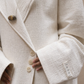 Robe blazer écru