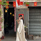 Leafy dress linen