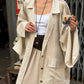 Leafy dress linen