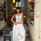 Pantalon ballon coton blanc
