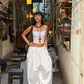 Pantalon ballon coton blanc