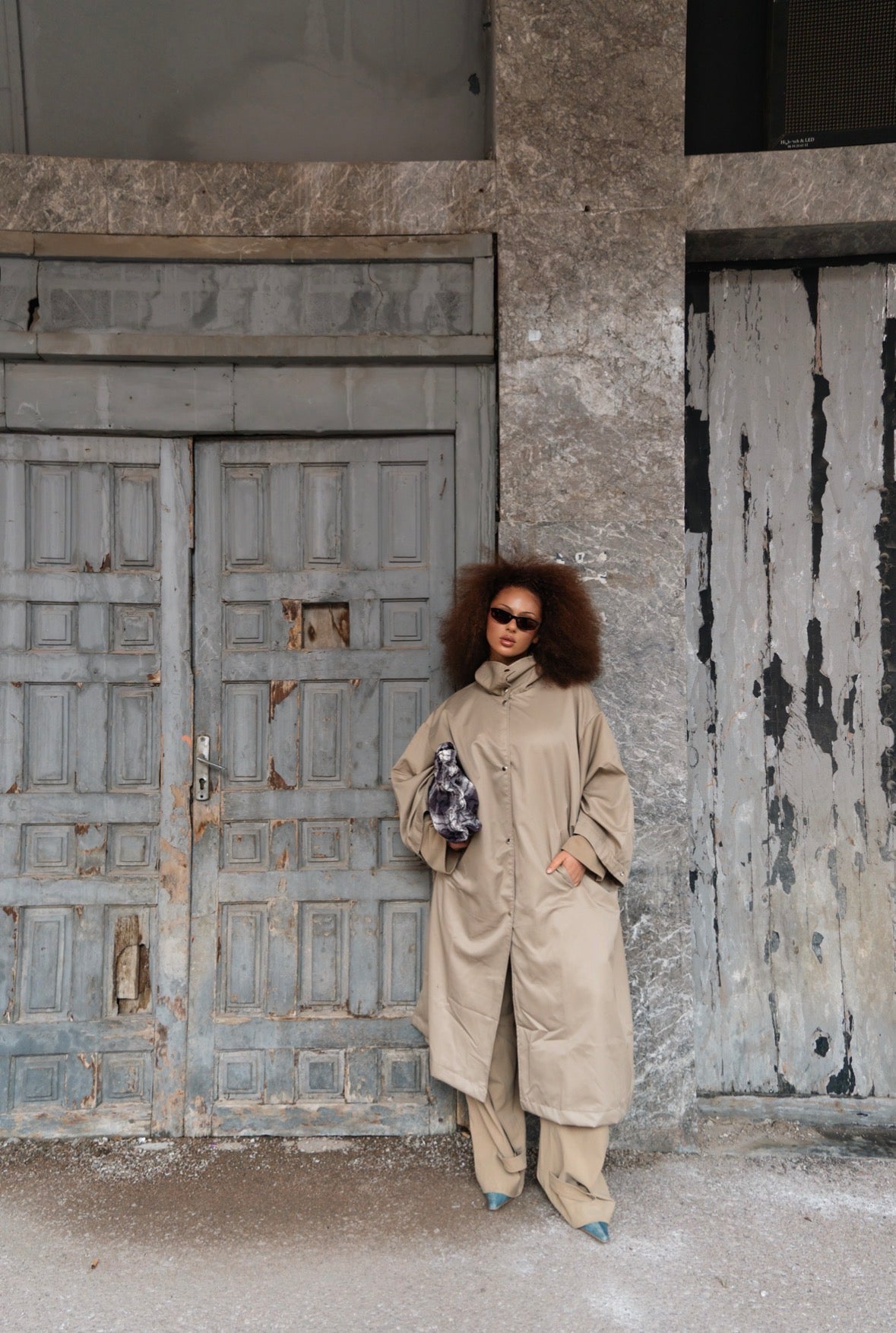 Gabardine beige MELVA