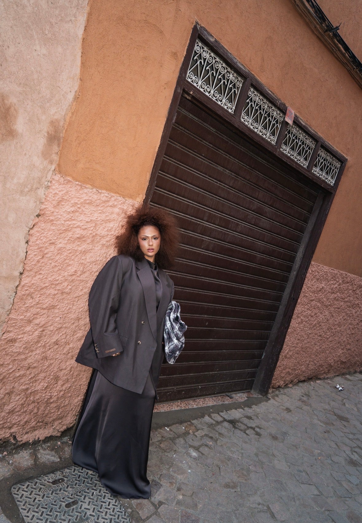Blazer Cachemire minimal marron