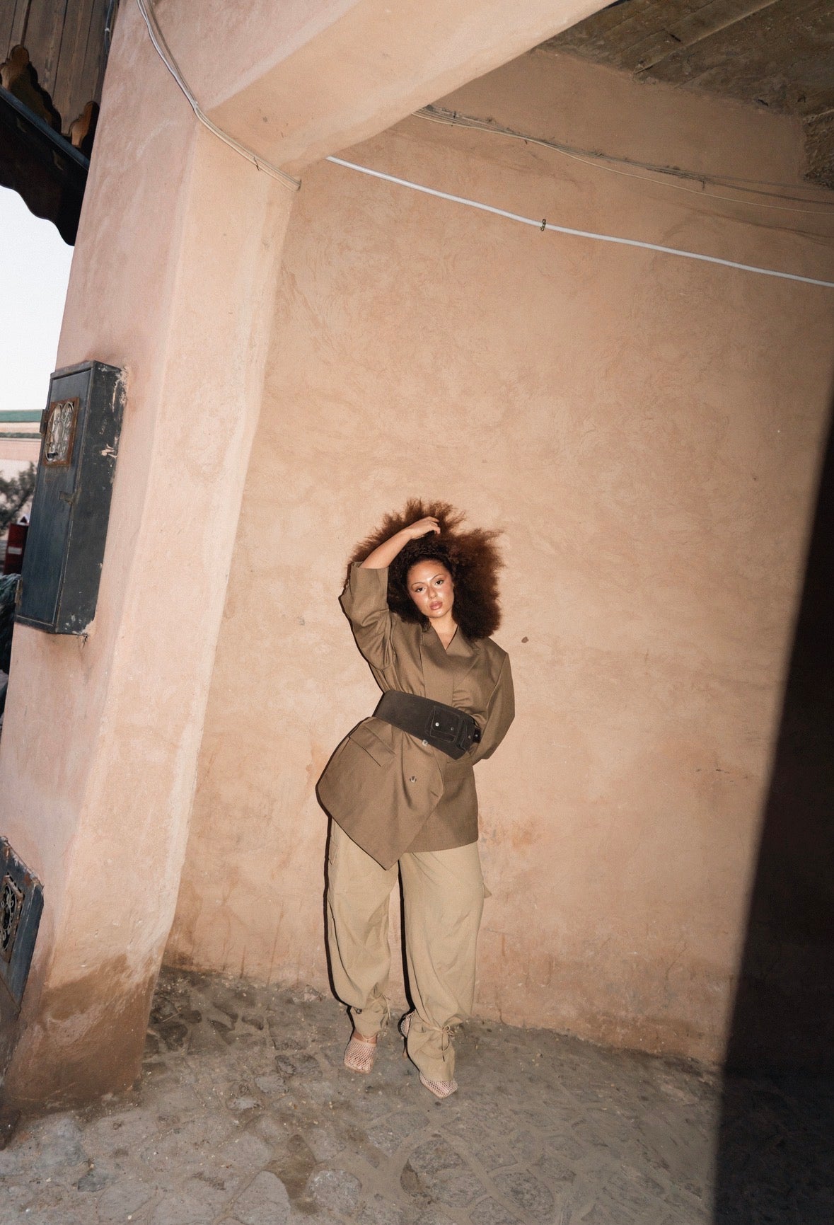 Blazer cashemire minimal camel